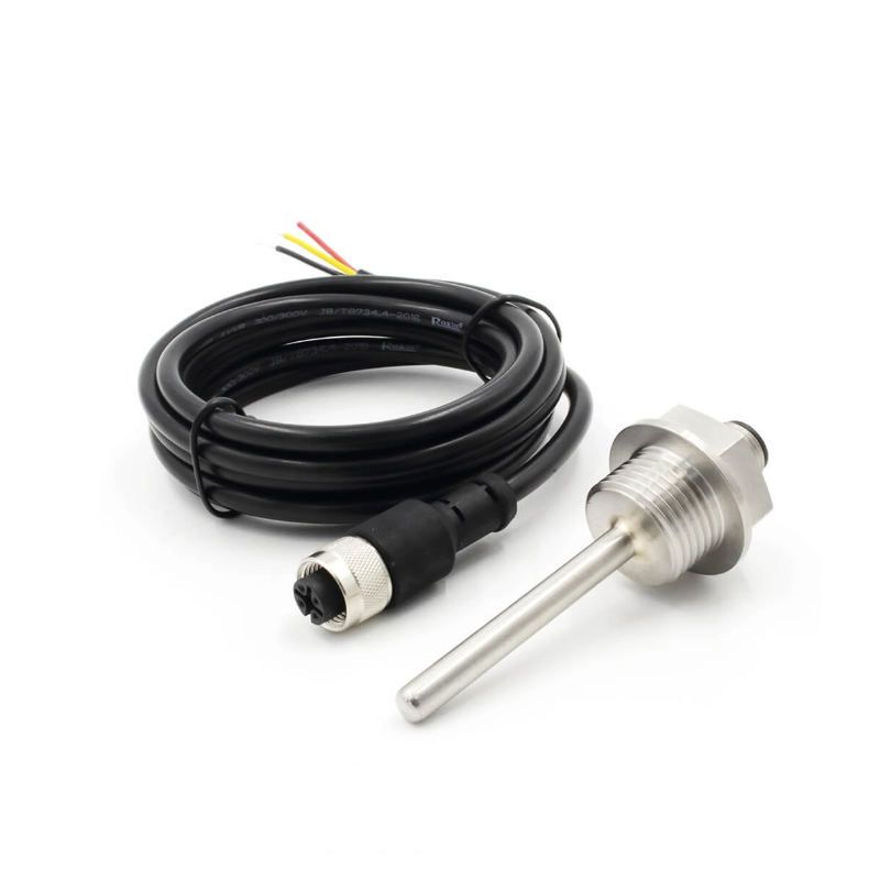 DS18B20デジタル温度センサー — 1-Wireインターフェース, 1/2″ BSPねじ、着脱式ケーブル